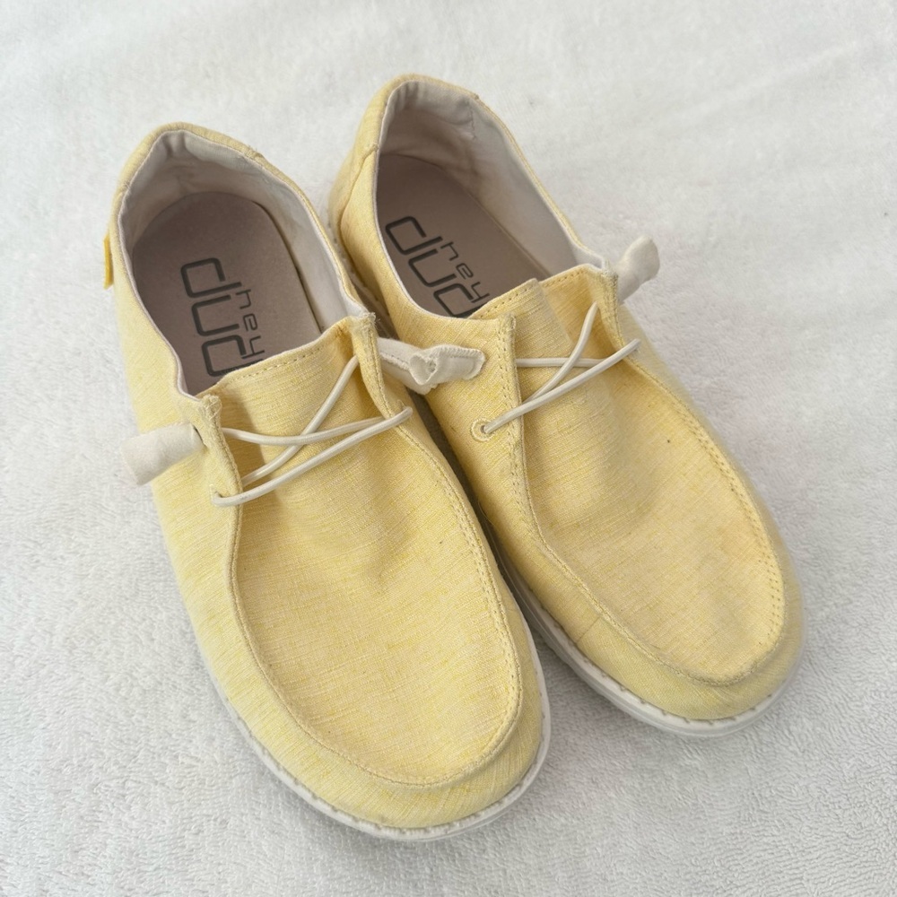 Hey Dude Women's Soft Yellow Loafers